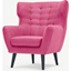 Picture of Kubrick Wing Back Chair, Candy Pink With Rainbow Buttons