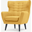 Picture of Kubrick Wing Back Chair, Ochre Yellow
