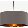 Picture of Oro Pendant Drum Lamp Shade, Grey and  Copper
