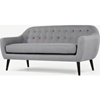 Picture of Ritchie 3 Seater Sofa, Pearl Grey with Rainbow Buttons