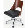 Picture of Hailey Swivel Office Chair, Walnut and Black