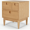 Picture of Penn Multi-Drawer Bedside Table, Oak