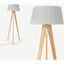 Picture of Miller Tripod Floor Lamp, Natural Wood and Orange