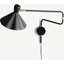 Picture of Ogilvy Swing Arm Wall Lamp, Matt Black and Antique Brass