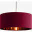 Picture of Oro Pendant Drum Lamp Shade, Marsala and Copper