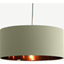 Picture of Oro Pendant Drum Lamp Shade, Desert Sage and Copper