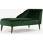 Picture of Margot Left Hand Facing Chaise Longue, Forest Green Velvet