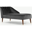 Picture of Margot Right Hand Facing Chaise Longue, Pewter Grey Velvet