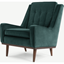 Picture of Scott Armchair, Petrol Cotton Velvet