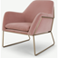 Picture of Frame Accent Armchair, Blush Pink Cotton Velvet