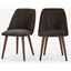 Picture of Set of 2 Lule Dining Chairs, Otter Grey Velvet