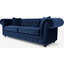 Picture of Branagh 3 Seater Chesterfield Sofa, Electric Blue Velvet