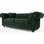 Picture of Branagh 2 Seater Chesterfield Sofa, Pine Green Velvet