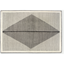 Picture of Camden Diamond Wool Rug, Large 160 x 230cm, Black and Off White