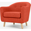 Picture of Lottie Armchair, Tuscan Orange