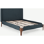 Picture of Roscoe Double Bed, Aegean Blue & Dark Stain Oak Legs