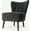 Picture of Charley Accent Armchair, Midnight Grey Velvet