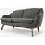 Picture of Oslo 2 Seater Sofa, Marl Grey with Dark Stained Oak Legs