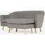 Picture of Lottie Compact Chaise End Corner Sofa, Chalk Grey
