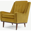 Picture of Scott Armchair, Gold Cotton Velvet