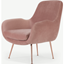 Picture of Moby Accent Armchair, Vintage Pink Velvet