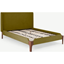 Picture of Roscoe King Size Bed, Olive Green & Dark Stain Oak Legs
