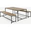Picture of Lomond Dining Table Set, Mango Wood & Black