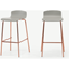 Picture of Syrus Set of 2 Bar Stools, Grey & Copper