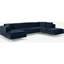 Picture of Monterosso Right Hand Facing Corner Sofa, Sapphire Blue Velvet