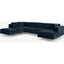 Picture of Monterosso Left Hand Facing Corner Sofa, Sapphire Blue Velvet