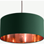Picture of Oro Pendant Drum Lamp Shade, Green and Copper