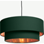 Picture of Oro Layered Pendant Drum Lamp Shade, Green and  Copper