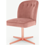Picture of Margot Office Chair, Blush Pink Velvet and Copper