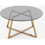 Picture of Haku Coffee Table, Brass and Smoked Glass