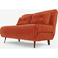 Picture of Haru Small Sofa bed, Flame Orange Velvet