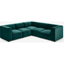 Picture of Juno 5 Seater Sofa Corner Group, Seafoam Blue Velvet