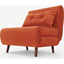 Picture of Haru Single Sofa Bed, Flame Orange Velvet