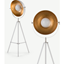 Picture of Chicago Tripod Floor Lamp, Muted Grey and Brass