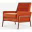 Picture of Cecil Accent Armchair, Cotton Velvet Burnt Orange