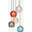 Picture of Ilaria Cluster Light, Multi Coloured Glass and Brass