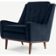 Picture of Scott Armchair, Navy Cotton Velvet