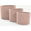 Picture of Toro Set of 3 Rope Baskets, Soft Pink