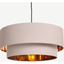 Picture of Oro Pendant Drum Lamp Shade Layered, Pink & Copper
