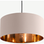 Picture of Oro Pendant Drum Lamp Shade, Pink & Copper