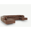 Picture of Monterosso Left Hand Facing Corner Sofa, Walnut Brown Leather
