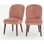 Picture of Set of 2 Margot Dining Chairs, Blush Pink Velvet