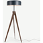 Picture of Madison Tripod Floor Lamp, Navy Blue and Dark Wood