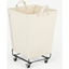 Picture of Dennie Large Canvas Square Laundry Cart, Black & Cream