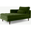 Picture of Scott Left Hand Facing Chaise Longue, Cotton Velvet Grass