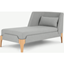 Picture of Roscoe Left Hand Facing Chaise Longue, Cool Grey with Light Leg